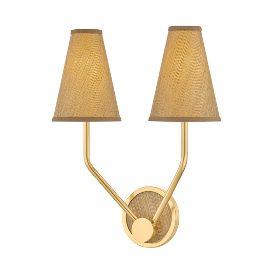 Hudson Valley Buskirk 2-Light Wall Sconce Aged Brass