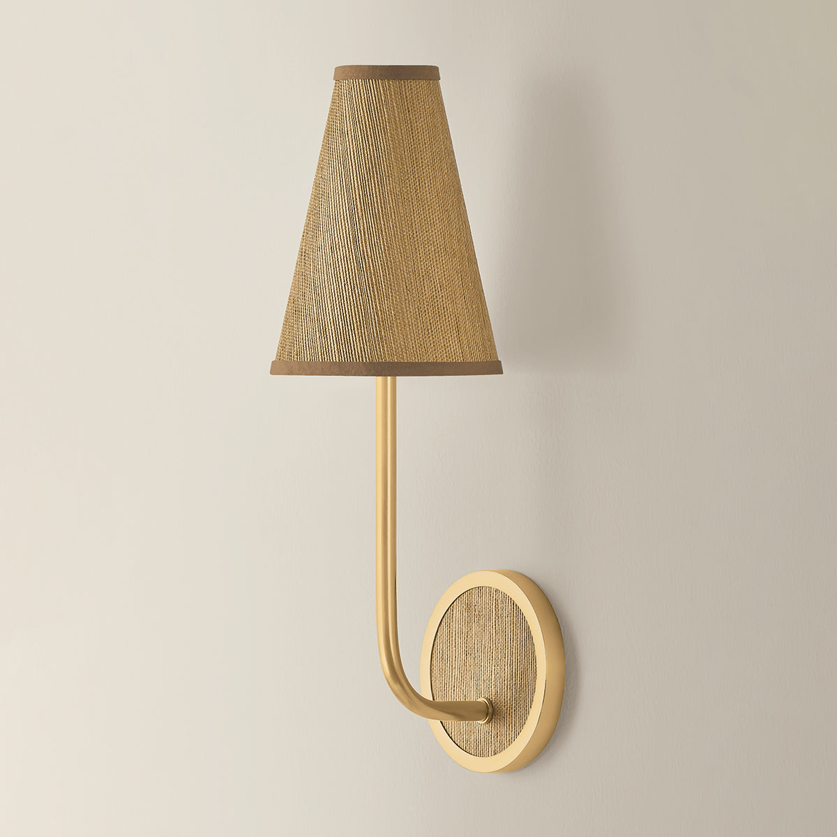 Hudson Valley Buskirk Wall Sconce Aged Brass detail view 1