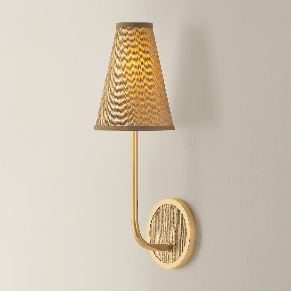 Hudson Valley Buskirk Wall Sconce Aged Brass detail view 2