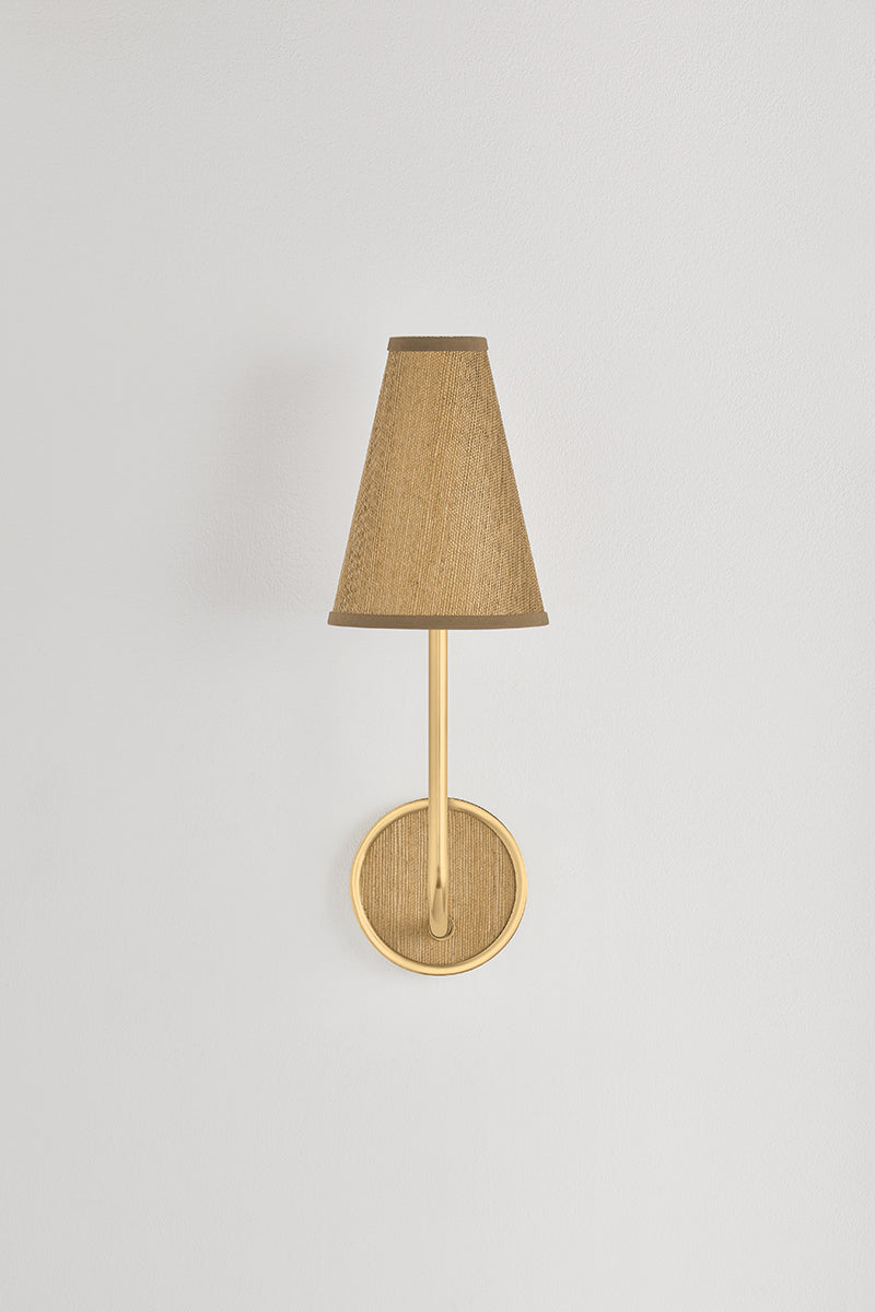 Hudson Valley Buskirk Wall Sconce Aged Brass detail view 3