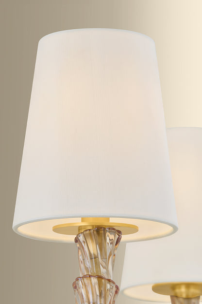 Hudson Valley Calumet 4-Light Chandelier in Aged Brass, room setting 4