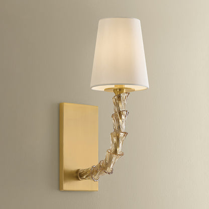 Hudson Valley Calumet Wall Sconce in Aged Brass, alternate view 2