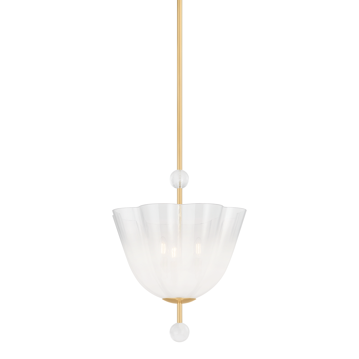 Hudson Valley Cambria Heights 3-Light Lantern Aged Brass