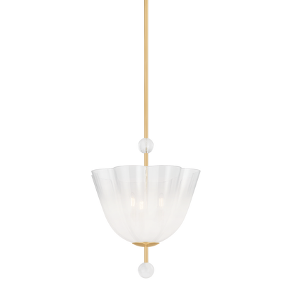 Hudson Valley Cambria Heights 3-Light Lantern Aged Brass