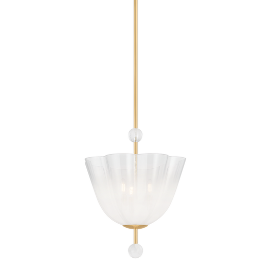 Hudson Valley Cambria Heights 3-Light Lantern Aged Brass