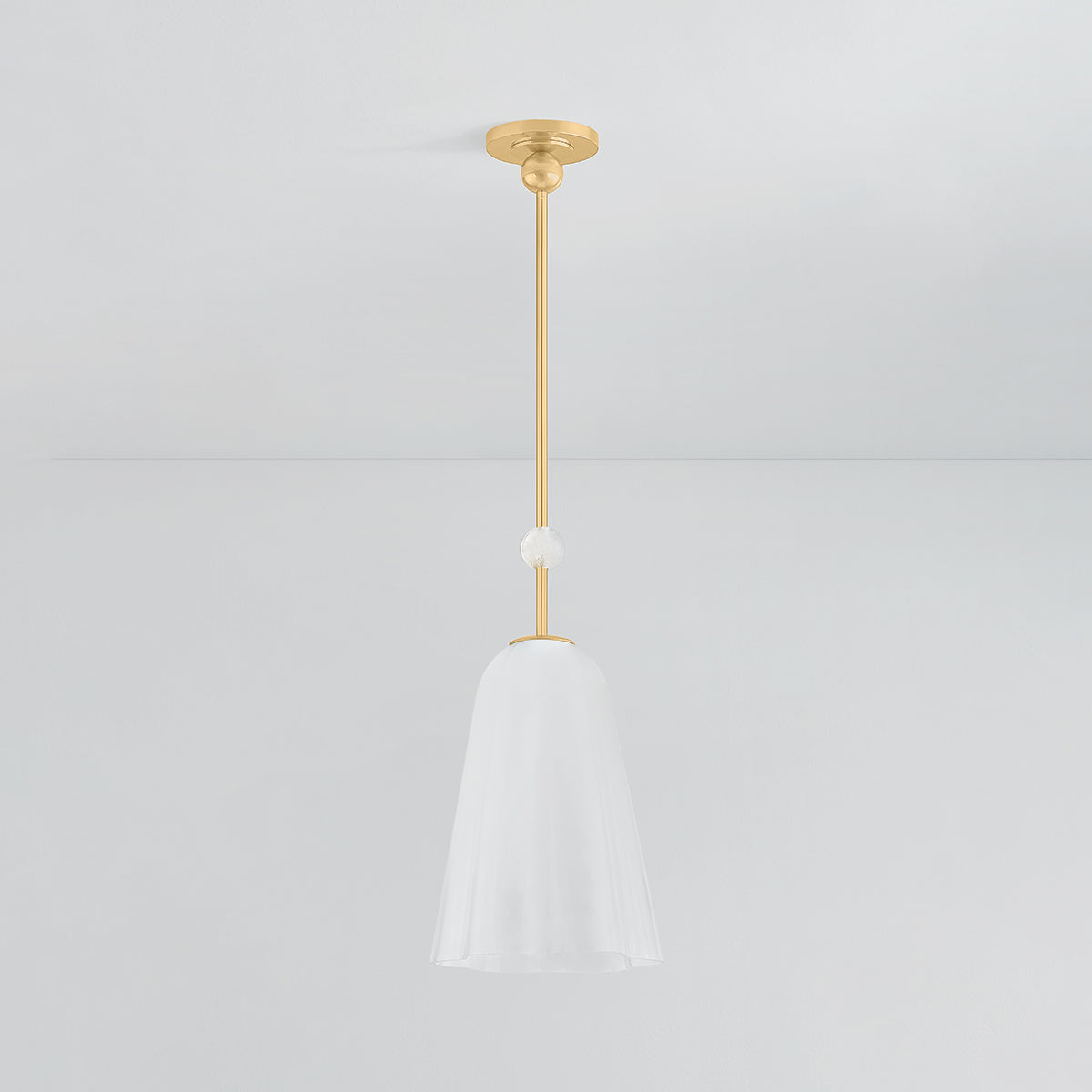 Hudson Valley Cambria Heights Pendant in Aged Brass, alternate view 1
