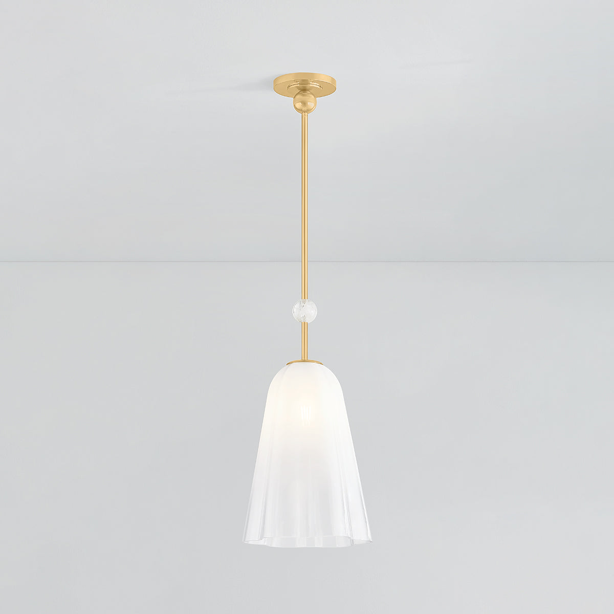 Hudson Valley Cambria Heights Pendant in Aged Brass, alternate view 2