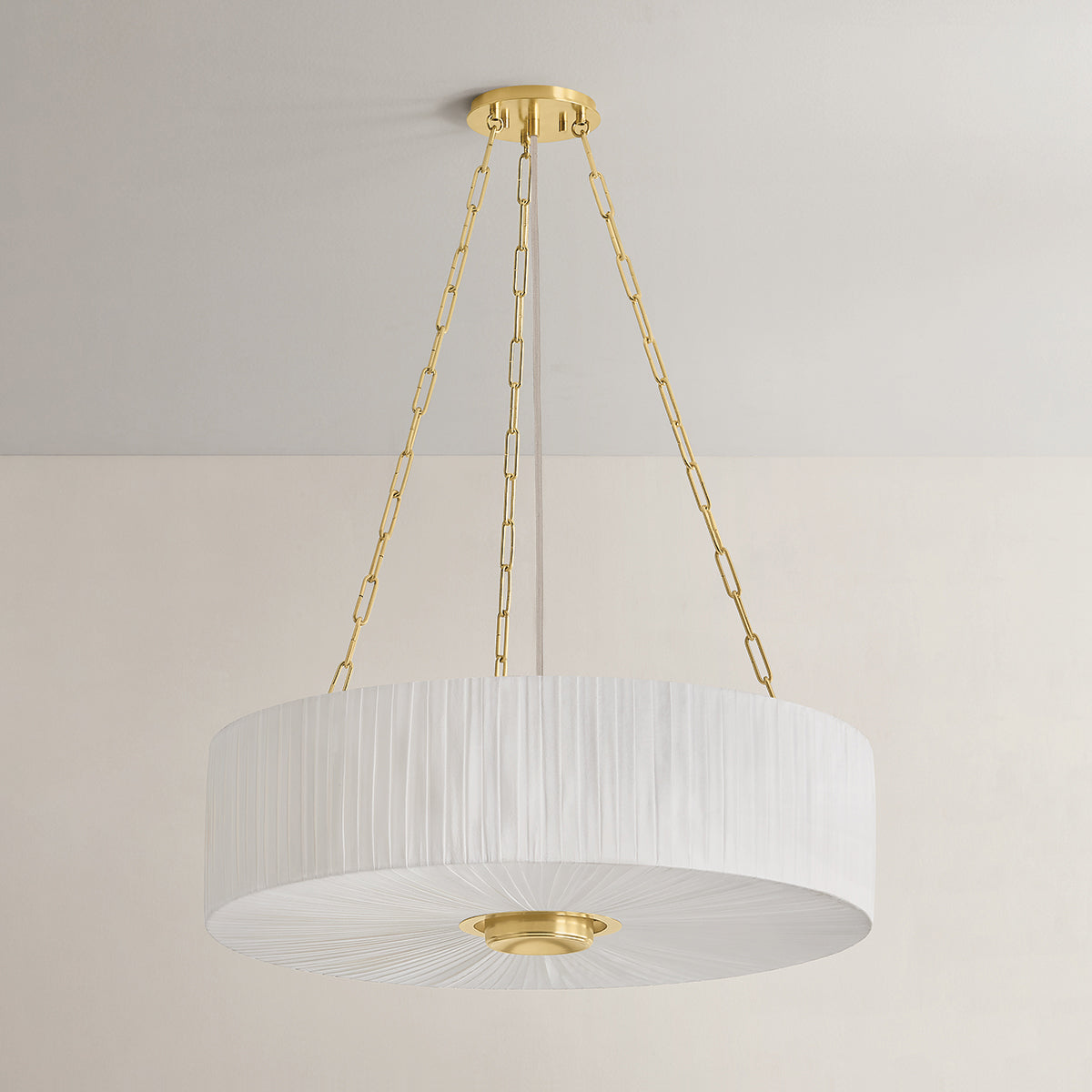Hudson Valley Camby 4-Light Chandelier Aged Brass detail view 1