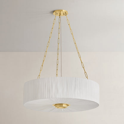 Hudson Valley Camby 4-Light Chandelier Aged Brass detail view 1
