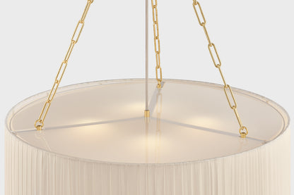 Hudson Valley Camby 4-Light Chandelier Aged Brass detail view 4