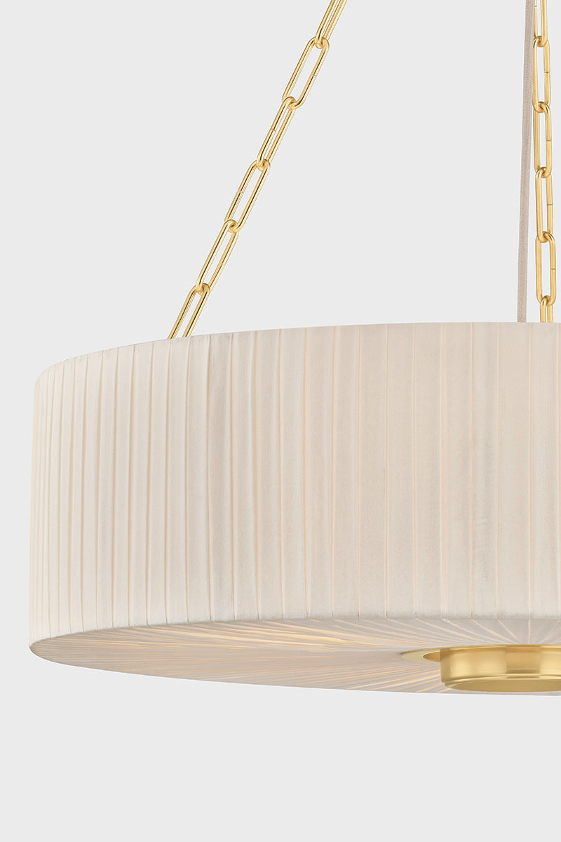 Hudson Valley Camby 4-Light Chandelier Aged Brass detail view 6