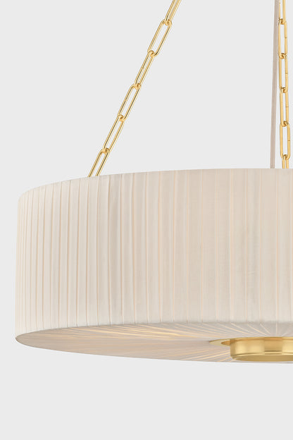 Hudson Valley Camby 4-Light Chandelier Aged Brass detail view 6