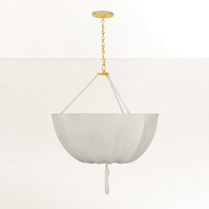 Hudson Valley Carolina 30" 3-Light Pendant in Aged Brass, alternate view 1