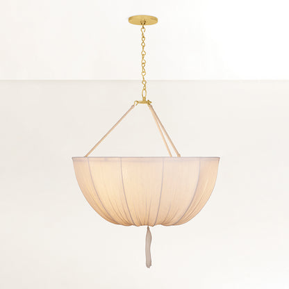 Hudson Valley Carolina 30" 3-Light Pendant in Aged Brass, alternate view 2