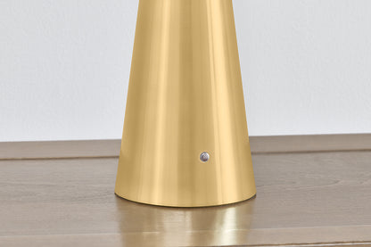 Hudson Valley Cashel Table Lamp in Aged Brass, room setting 2