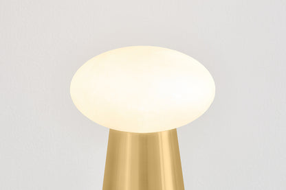 Hudson Valley Cashel Table Lamp in Aged Brass, room setting 3