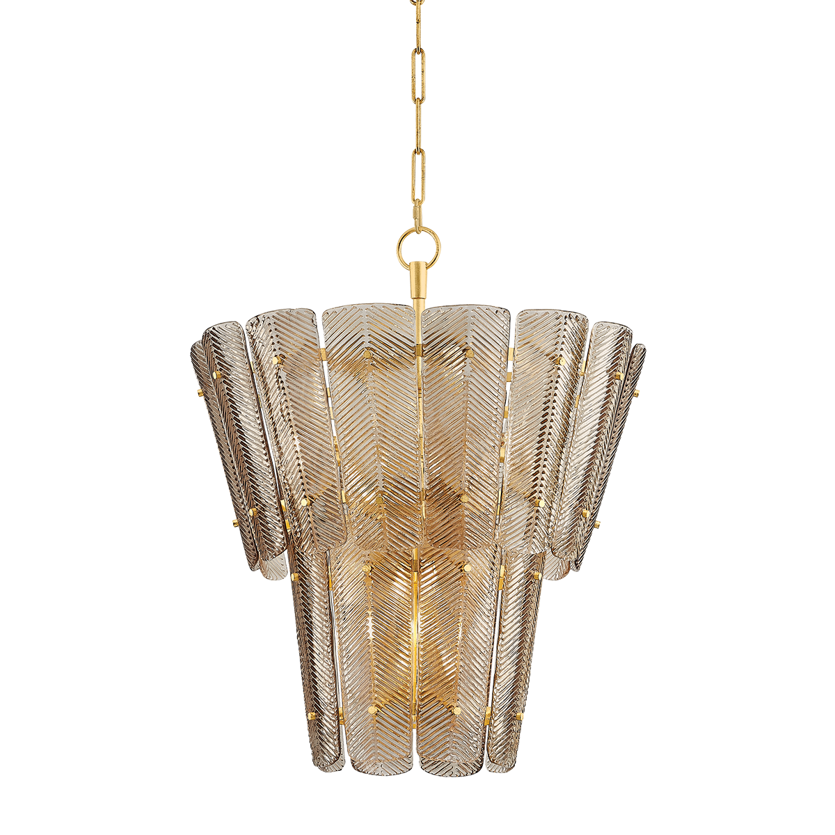 Hudson Valley Cassian 10-Light Chandelier Vintage Gold Leaf