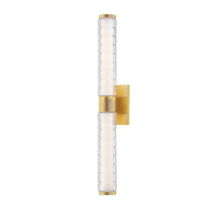 Hudson Valley Castor 2-Light Bath & Vanity Light Aged Brass