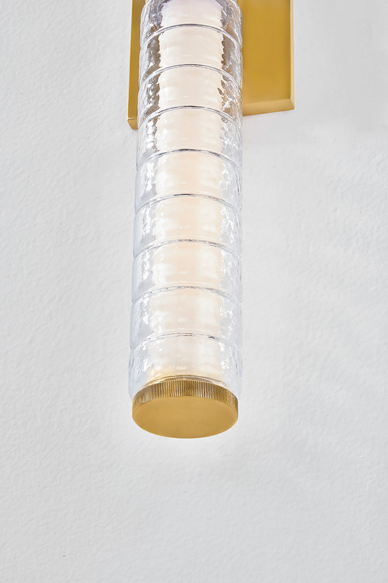 Hudson Valley Castor Bath & Vanity Light in Aged Brass, room setting 2