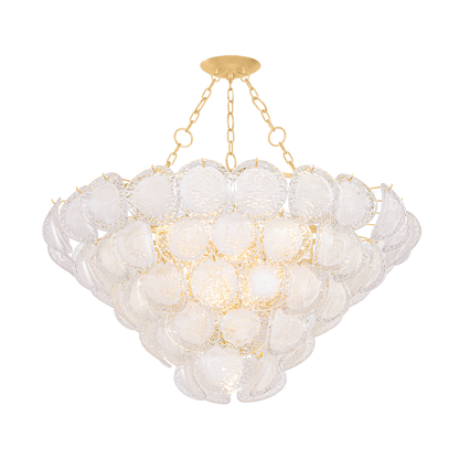 Hudson Valley Cedar Hill 17-Light Chandelier Vintage Gold Leaf