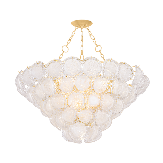 Hudson Valley Cedar Hill 17-Light Chandelier Vintage Gold Leaf