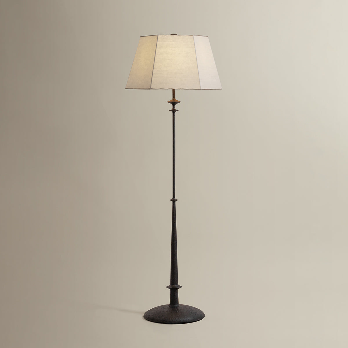 Hudson Valley Celmins Floor Lamp in Black Iron, alternate view 1
