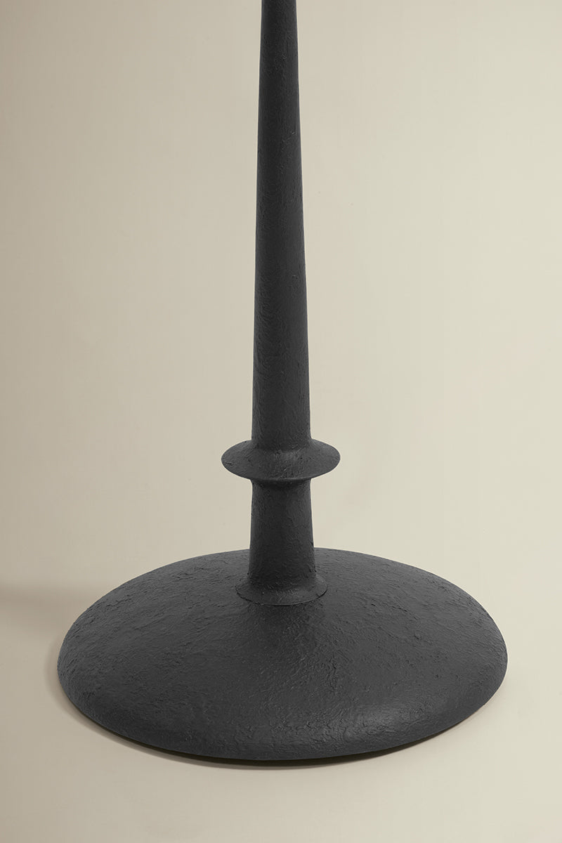 Hudson Valley Celmins Floor Lamp in Black Iron, room setting 2