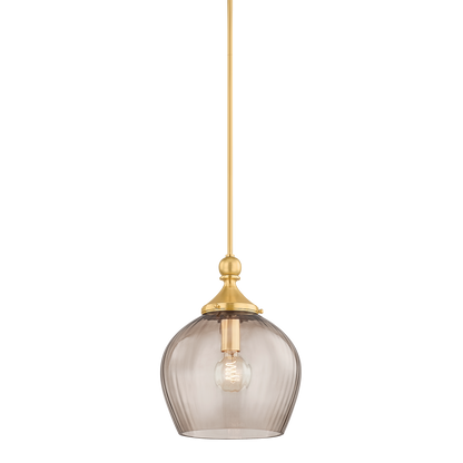 Hudson Valley Chatton 12" Pendant Aged Brass
