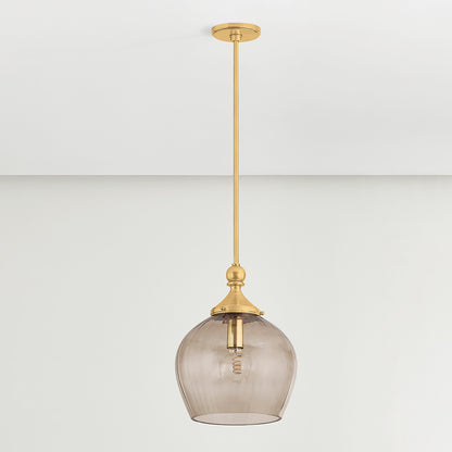 Hudson Valley Chatton 12" Pendant in Aged Brass, alternate view 1