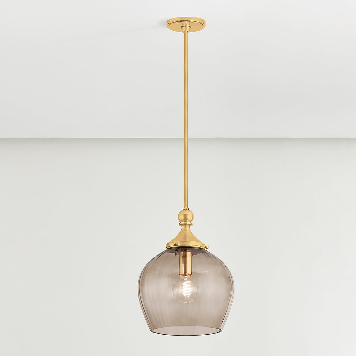 Hudson Valley Chatton 12" Pendant in Aged Brass, alternate view 2
