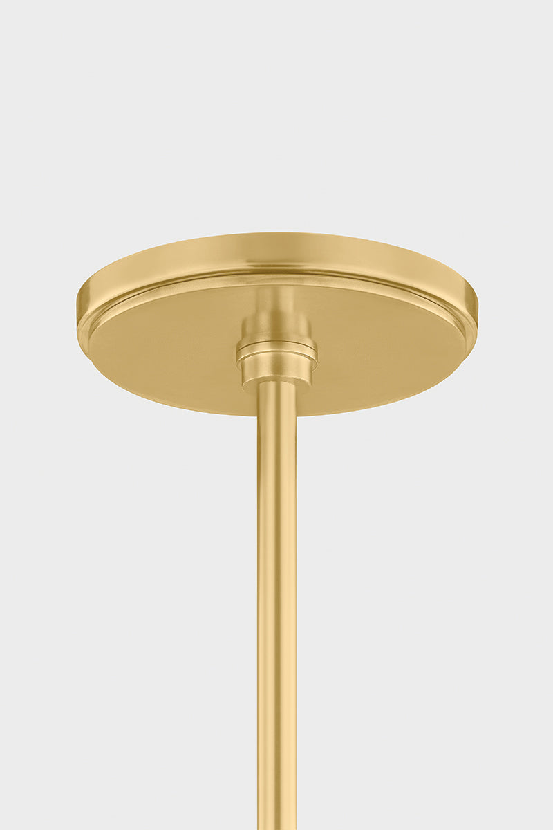 Hudson Valley Chatton 16.5" Pendant in Aged Brass, room setting 1