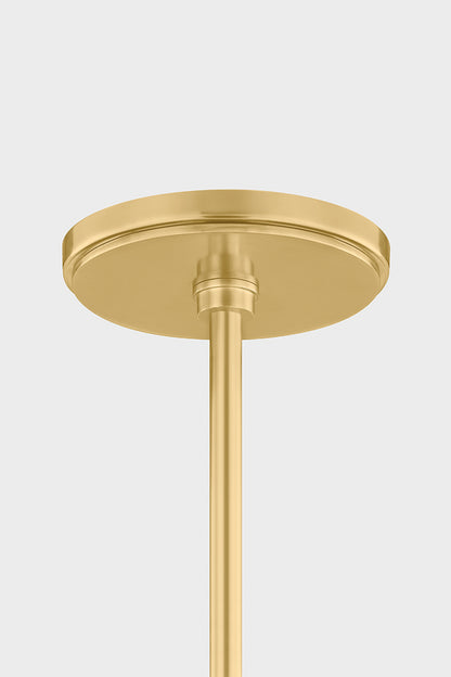 Hudson Valley Chatton 16.5" Pendant in Aged Brass, room setting 1