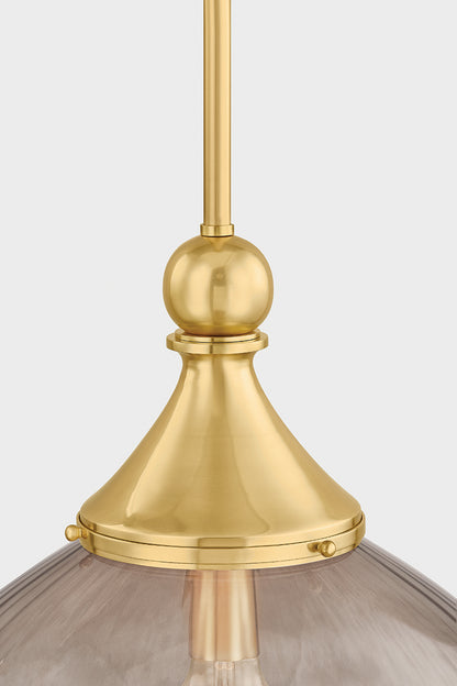 Hudson Valley Chatton 16.5" Pendant in Aged Brass, room setting 4