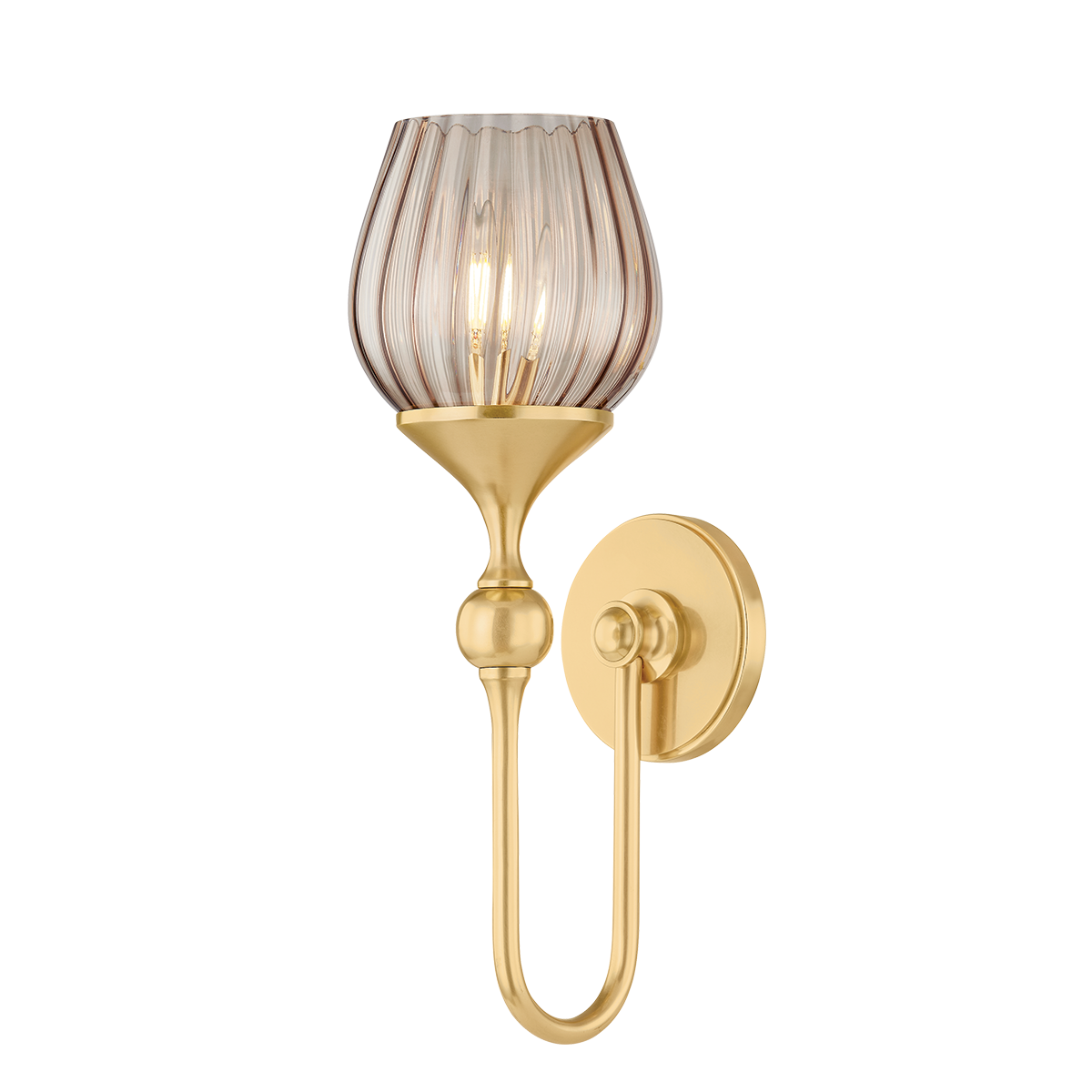 Hudson Valley Chatton Wall Sconce Aged Brass