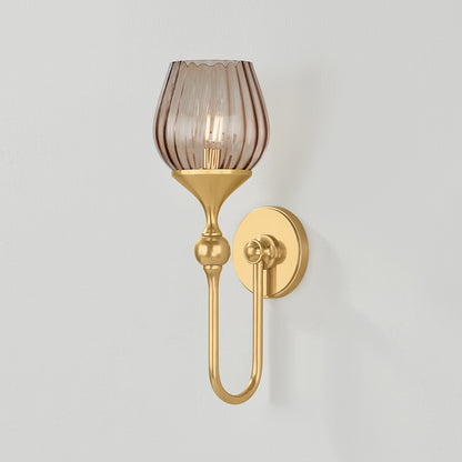 Hudson Valley Chatton Wall Sconce Aged Brass detail view 2