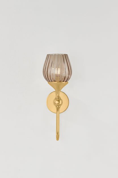 Hudson Valley Chatton Wall Sconce Aged Brass detail view 3