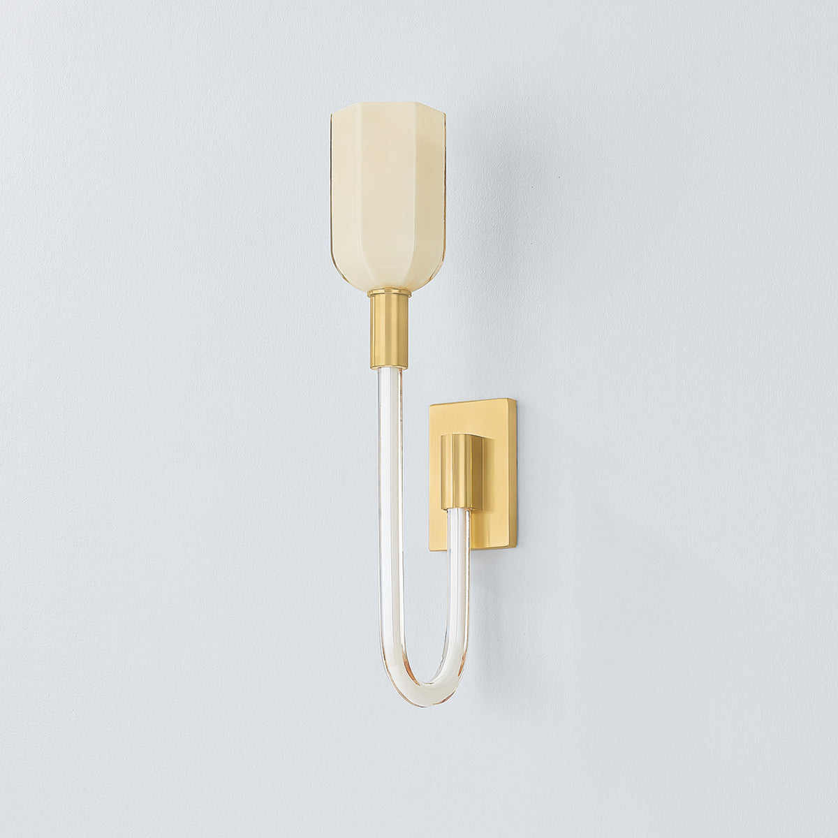 Hudson Valley Chester Park Wall Sconce in Aged Brass, alternate view 1