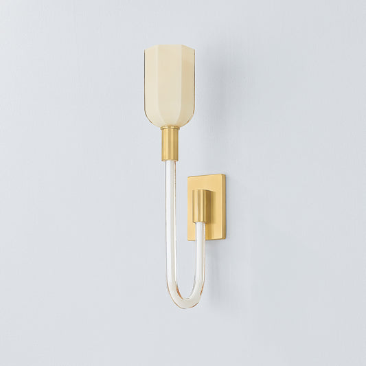 Hudson Valley Chester Park Wall Sconce in Aged Brass, alternate view 1