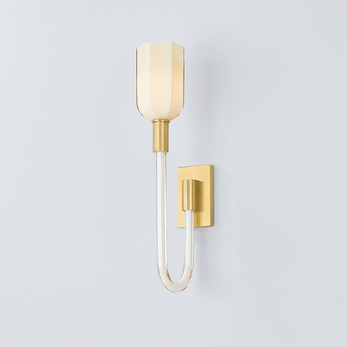Hudson Valley Chester Park Wall Sconce in Aged Brass, alternate view 2