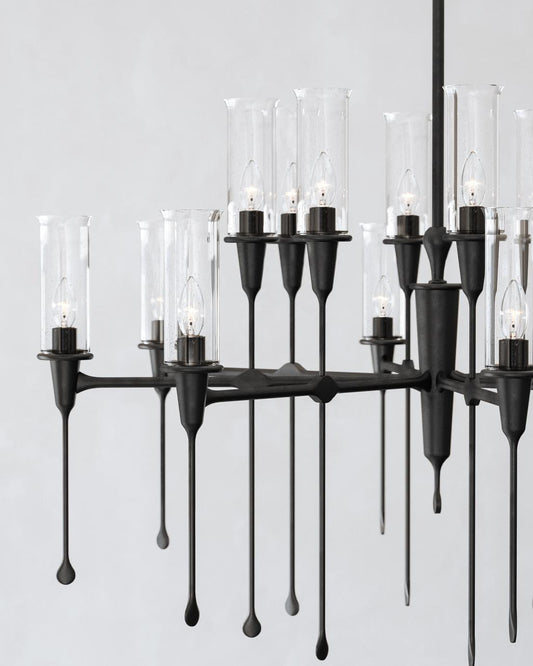 Hudson Valley Chisel Chandelier White