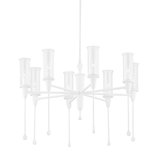 Hudson Valley Chisel Chandelier White