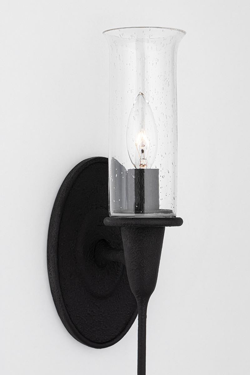 Hudson Valley Chisel Wall Sconce Black 4"W x 21.25"H