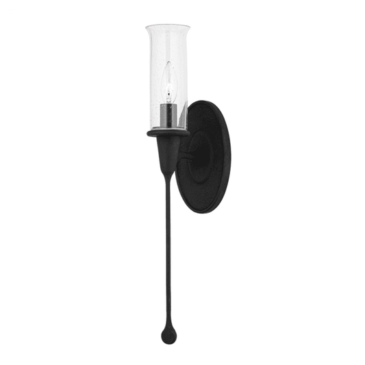 Hudson Valley Chisel Wall Sconce Black