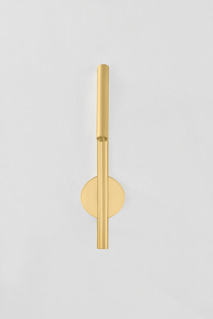 Hudson Valley Circleville Wall Sconce in Aged Brass, room setting 1