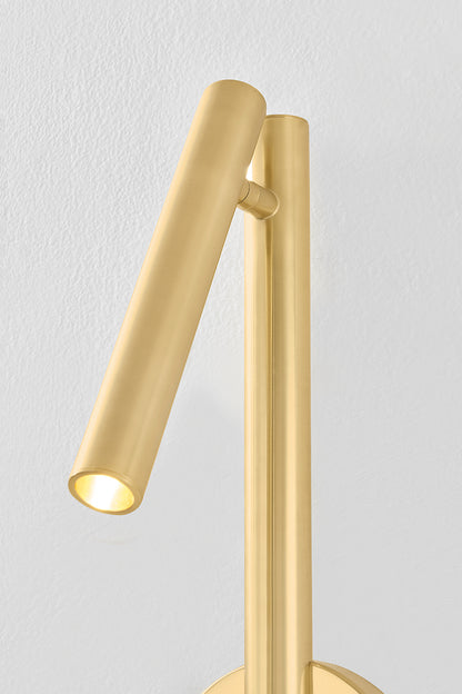 Hudson Valley Circleville Wall Sconce in Aged Brass, room setting 2