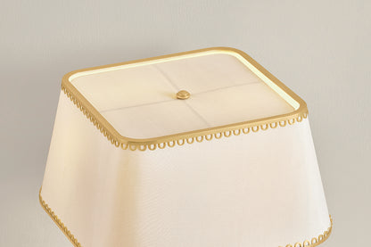 Hudson Valley Claude 2-Light Table Lamp in Aged Brass, room setting 2