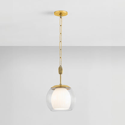 Hudson Valley Clementon 11" Pendant in Aged Brass, alternate view 2