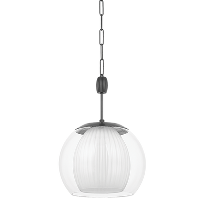 Hudson Valley Clementon 17" Pendant Distressed Bronze
