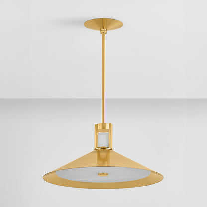 Hudson Valley Clermont 20" 2-Light Pendant in Aged Brass, alternate view 1