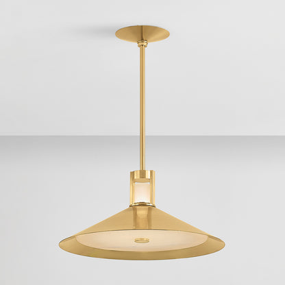 Hudson Valley Clermont 20" 2-Light Pendant in Aged Brass, alternate view 2